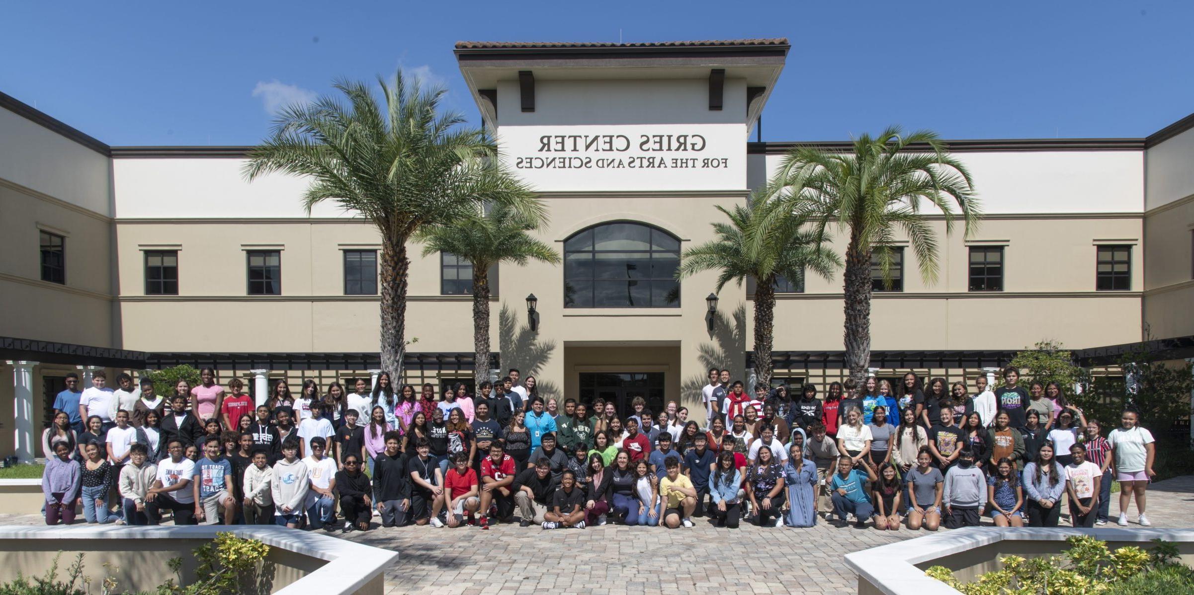 Group photo of Berkeley Academy students and teachers